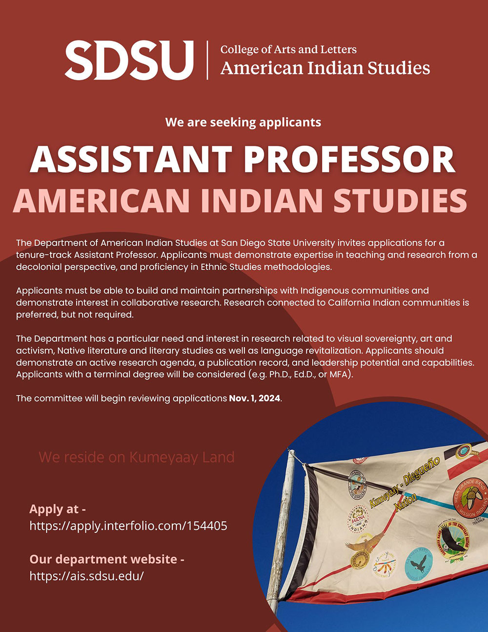 Assitant Professor job ad